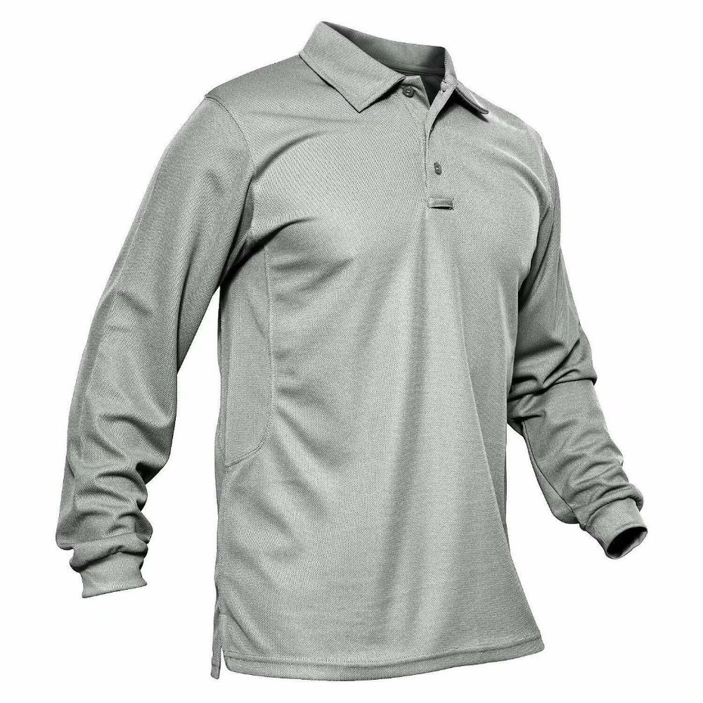 🔥CHASE 54 GOLF MEN'S GREY LONG SLEEVE POLO MS4201 SIZE 3XL / XXXL NWT
